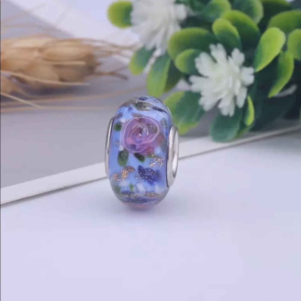 925 Silver Lampwork European Bracelet Charm
